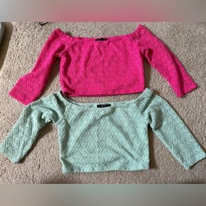 Forever 21 Cropped off Shoulder Top